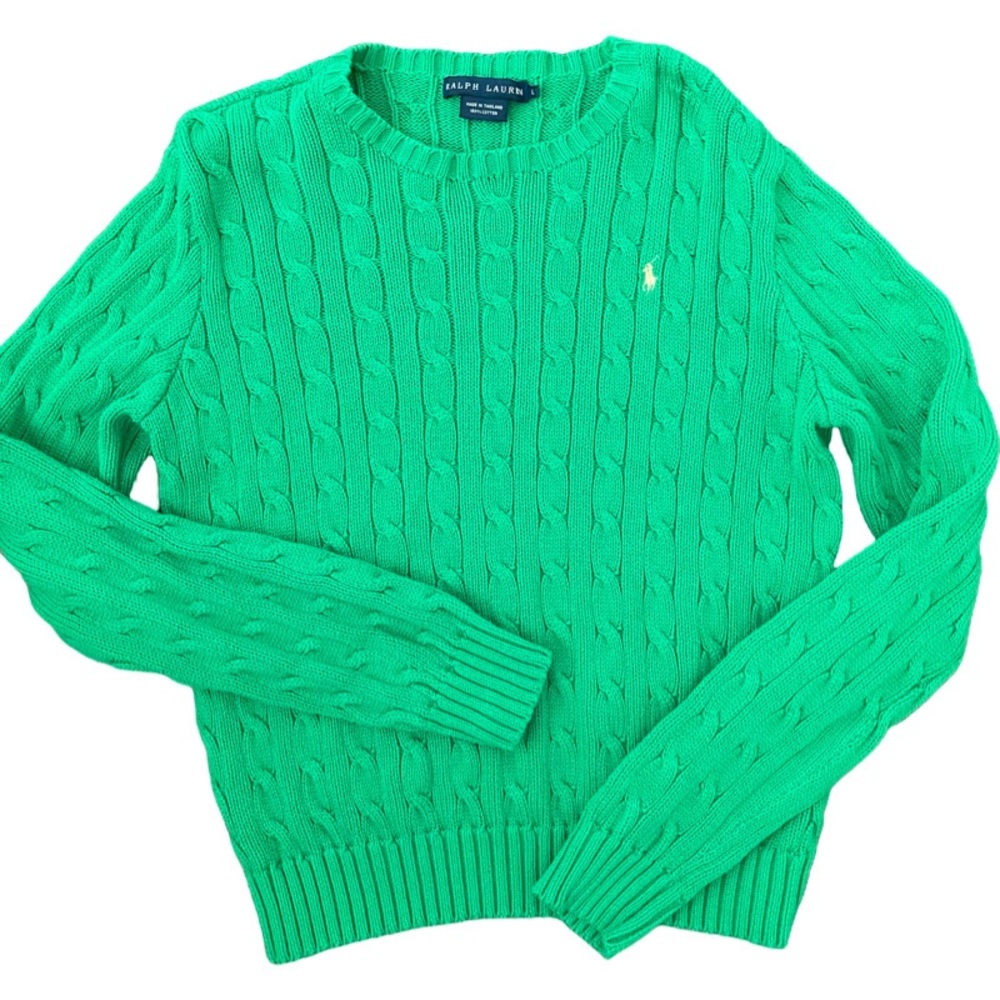 Ralph Lauren green sweater Large
